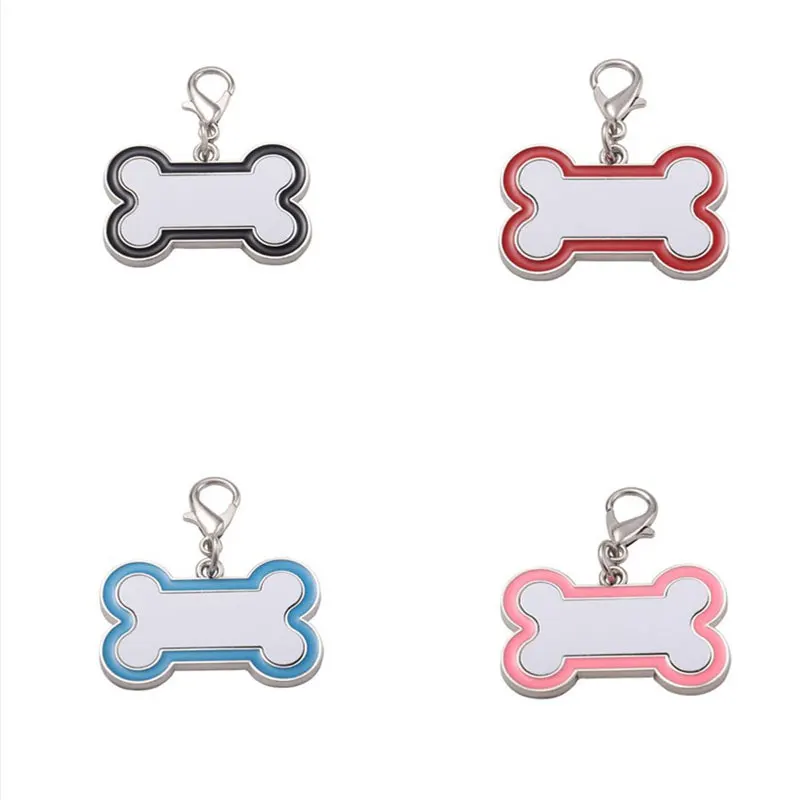 

sublimation dog bones photo key chains metal blank key ring heat transfer printing blank materials 20pieces/lot