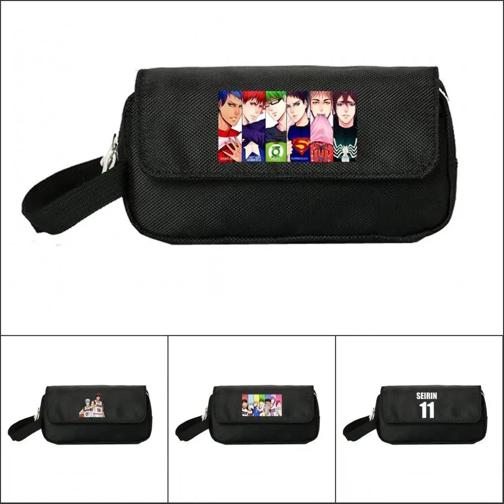 anime kuroko no basket Pencill Case Cosmetic Cases Makeup Bag Child Girls student Double Zipper pecill Bag Handbag hot