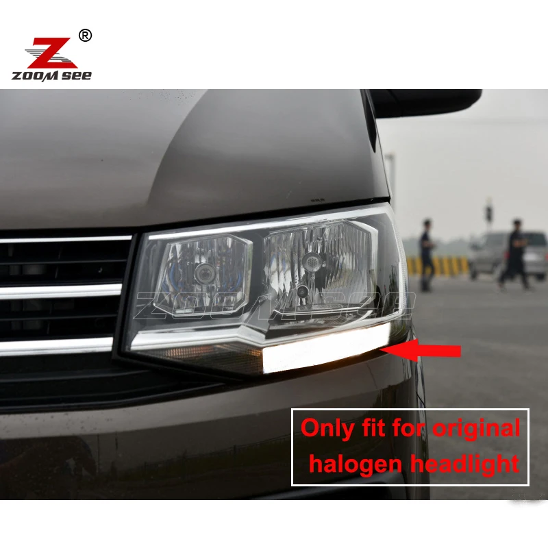 2pc x 100% Nice White Canbus Error Free T20 LED DRL bulb daytime running light For VW Caravelle T6 2016 2017 2018 2019 2020