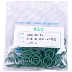 ( 13.8*2.4mm ) #10 R134a NBR Rubber O-Ring Seal Kit,High Temperature Resistance for Car Air Conditioning valve 5/16 3/8 1/2 5/8