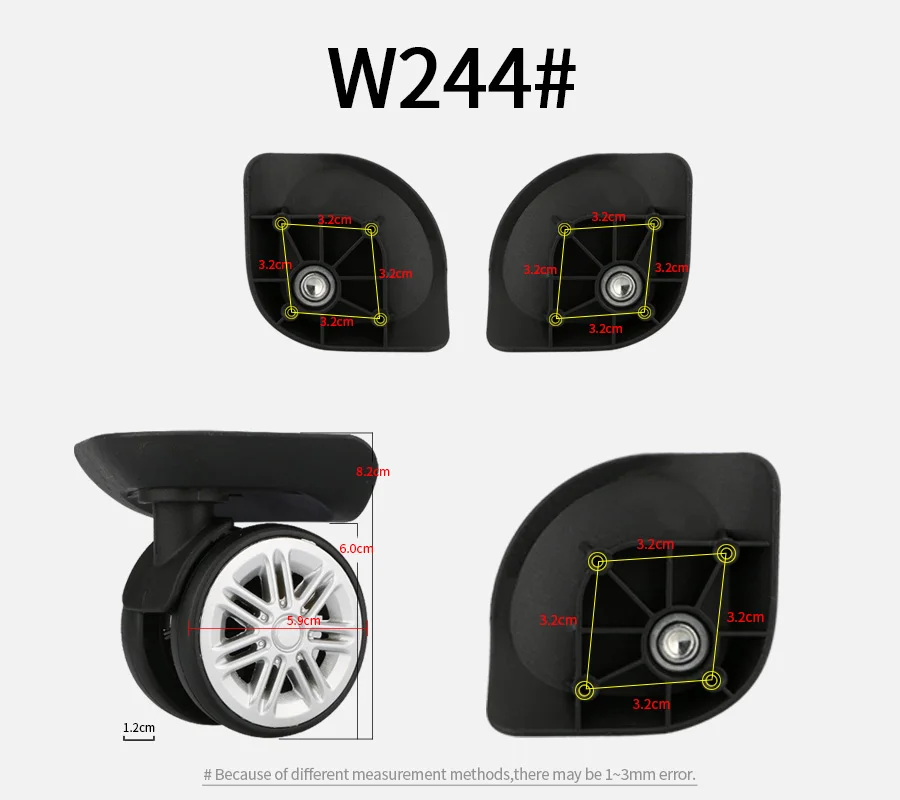 Luggage wheel, password, luggage, aircraft box, universal pulley, mute wheel, shock absorption reinforcement, 14 inch 16 inch