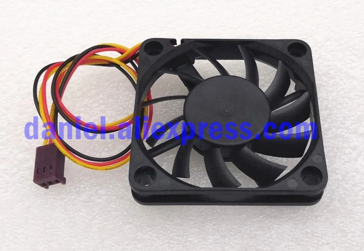 Original everflow R126010BH 12V 0.20a 6010 3-wire ball speed measuring fan
