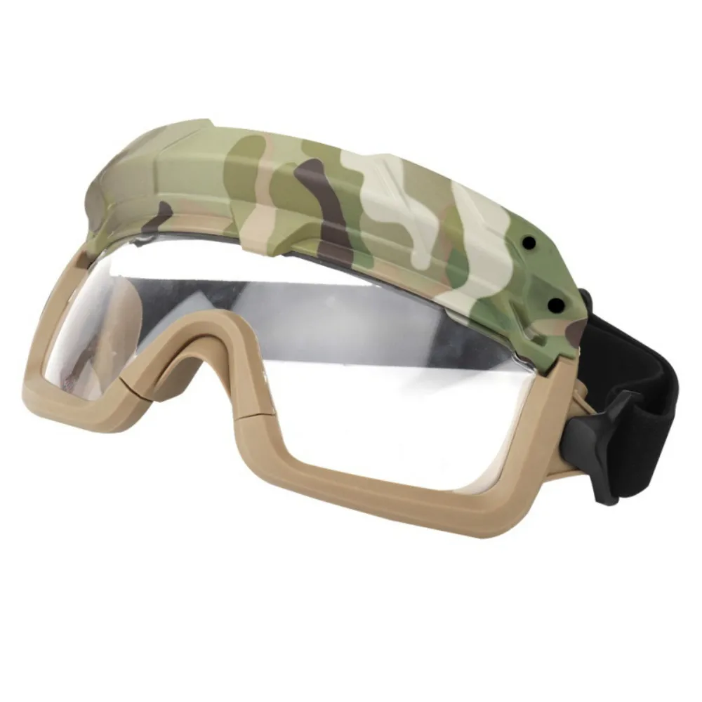 Tactifans Shooting Goggle Mask Tactical Paintball Glasses Detachable Skiing Airsoft CS Snowmobile Cycling Halloween Accessories