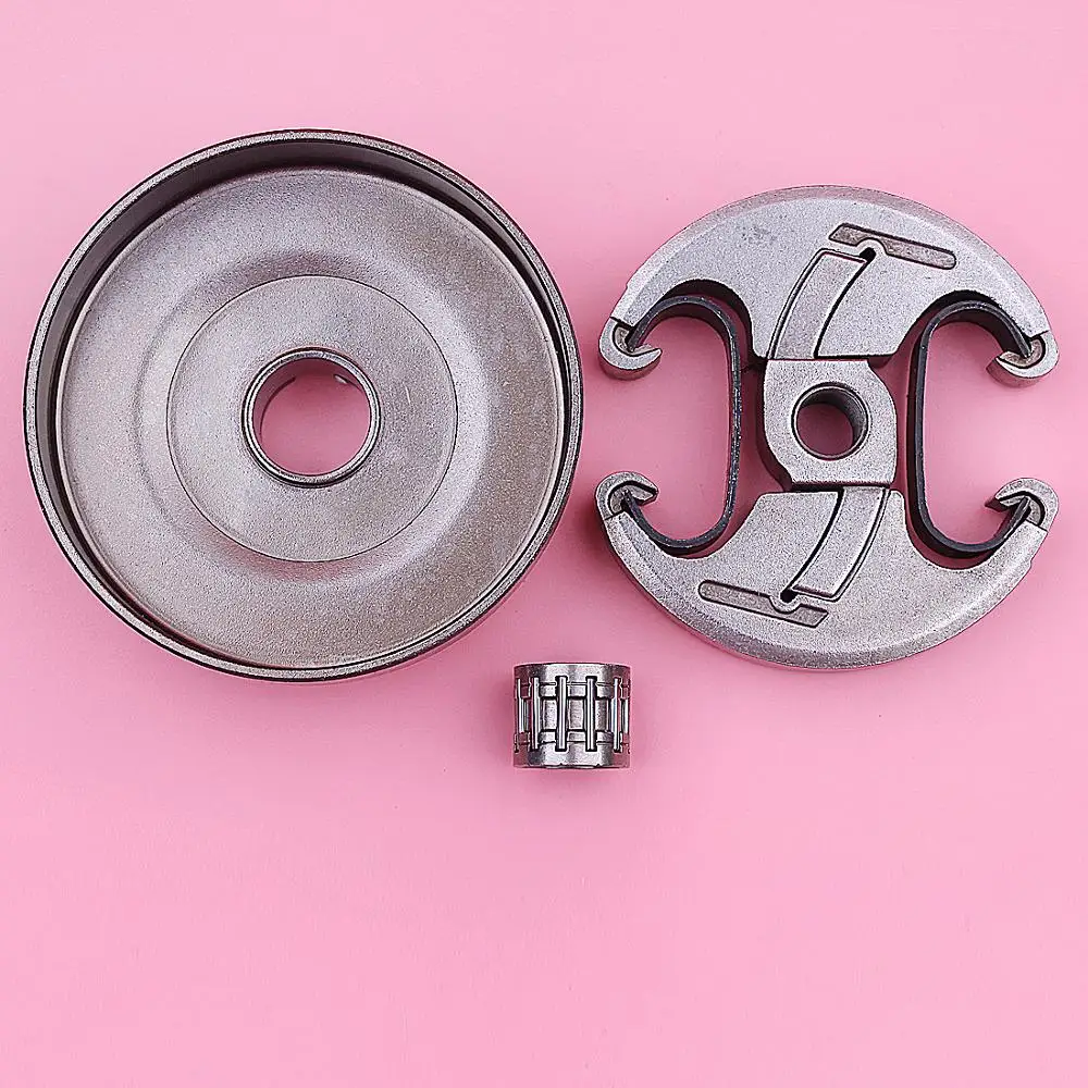 3/8 7T Clutch Drum Bearing Assembly Kit For Husqvarna 455 460 Rancher Chainsaw Part 537291702, 537110503