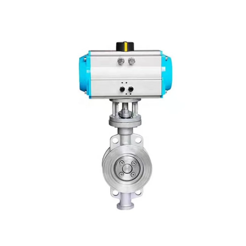 Hot selling actuator double acting spring return actuator for DN500 pneumatic Butterfly Valve