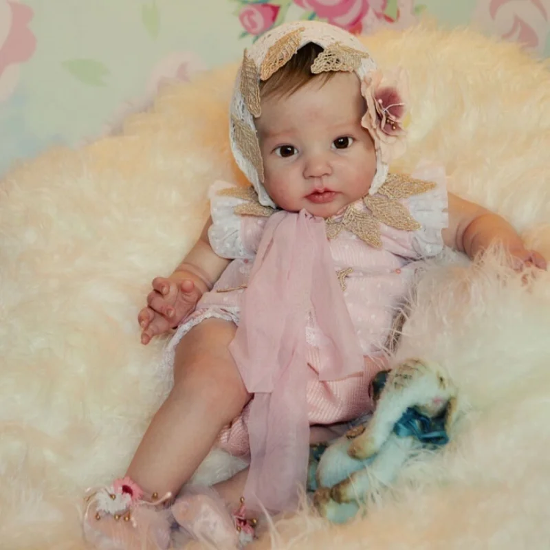 Bebe Reborn Baby Doll Kit Raven Original Size Vinyl Soft Touch Realistic Unfinished Blank Parts Mold 20 Inches