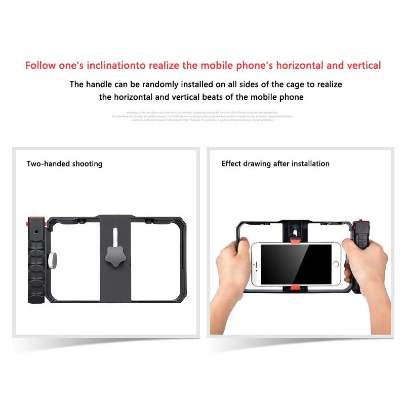 Mcoplus Phone Handheld Stabilizer For Camera Smartphone mobile phone iphone iPhone XS XR X 8Plus 8 7 6S Samsung S9 S8 S7