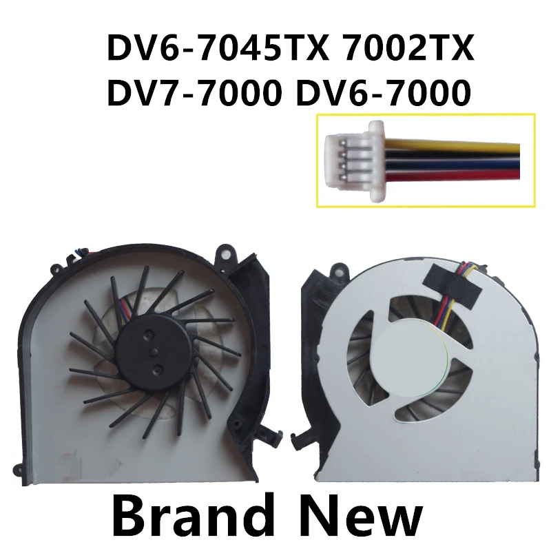 

New Laptop CPU Cooling Fan For HP DV6-7045TX 7002TX DV7-7000 DV6-7000 Notebook Cooler Radiator