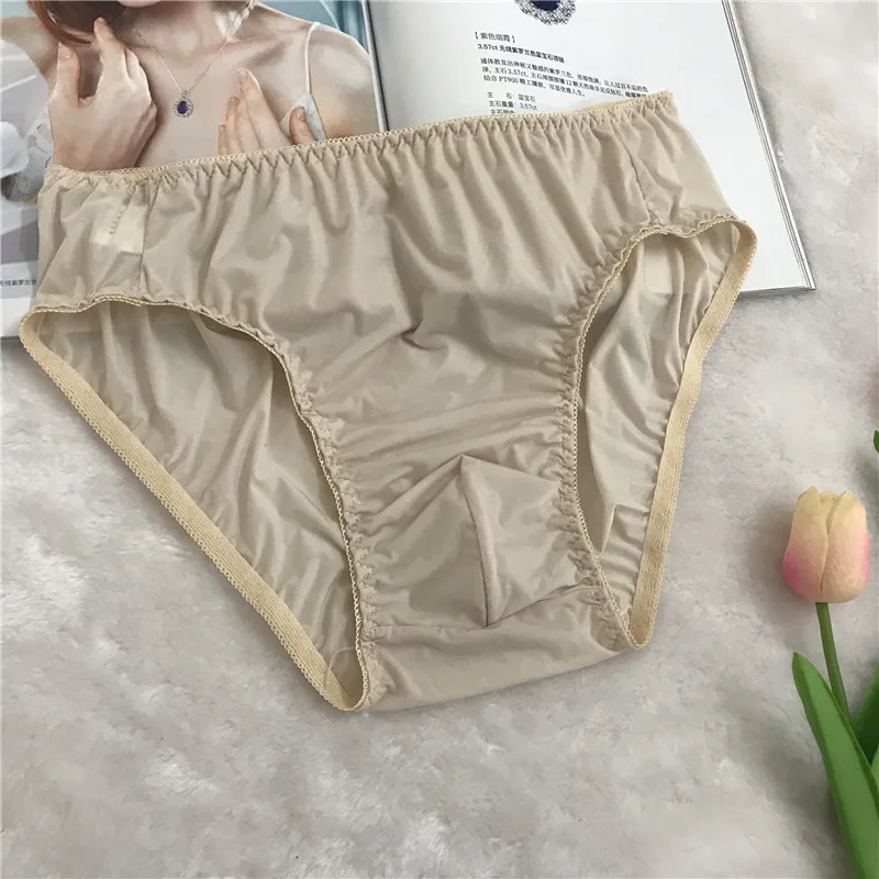 ultra-thin Ice silk stretch soft close-fitting fabric men\'s daily comfortable lace underwear men underwear sexy Brief underwear