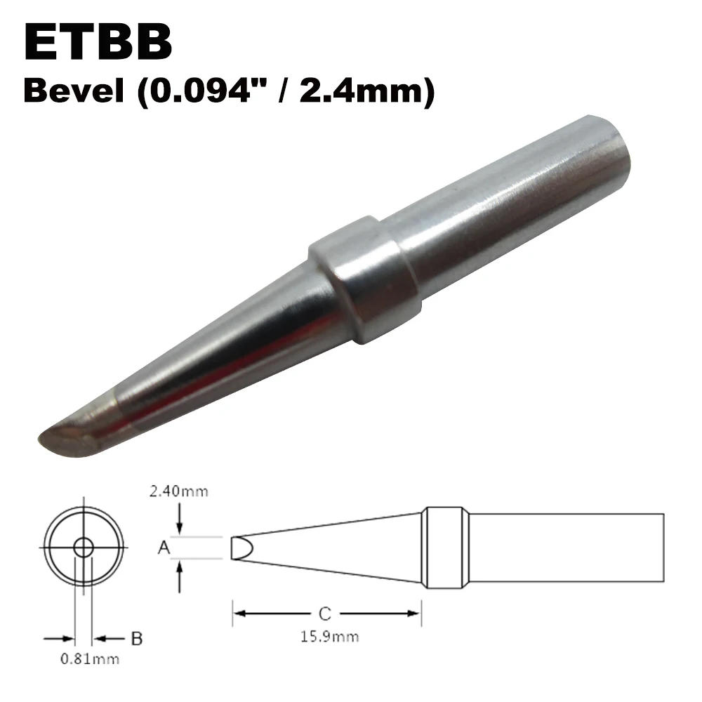 5 PCS WELLER Soldering Tip ETA ETB ETBB ETC ETCC for WES51 WESD51 WE1010NA WE1010  WE1010EU WTL1000S-0 PES51 PES50 LR21 LR20