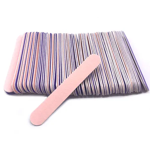 50Pcs Wooden Nail Files Set Pink Nail Sandpaper Disposable File Cuticle Remover Buffers Slim Callus Nail Art Tools Manicure Tool - Image 6