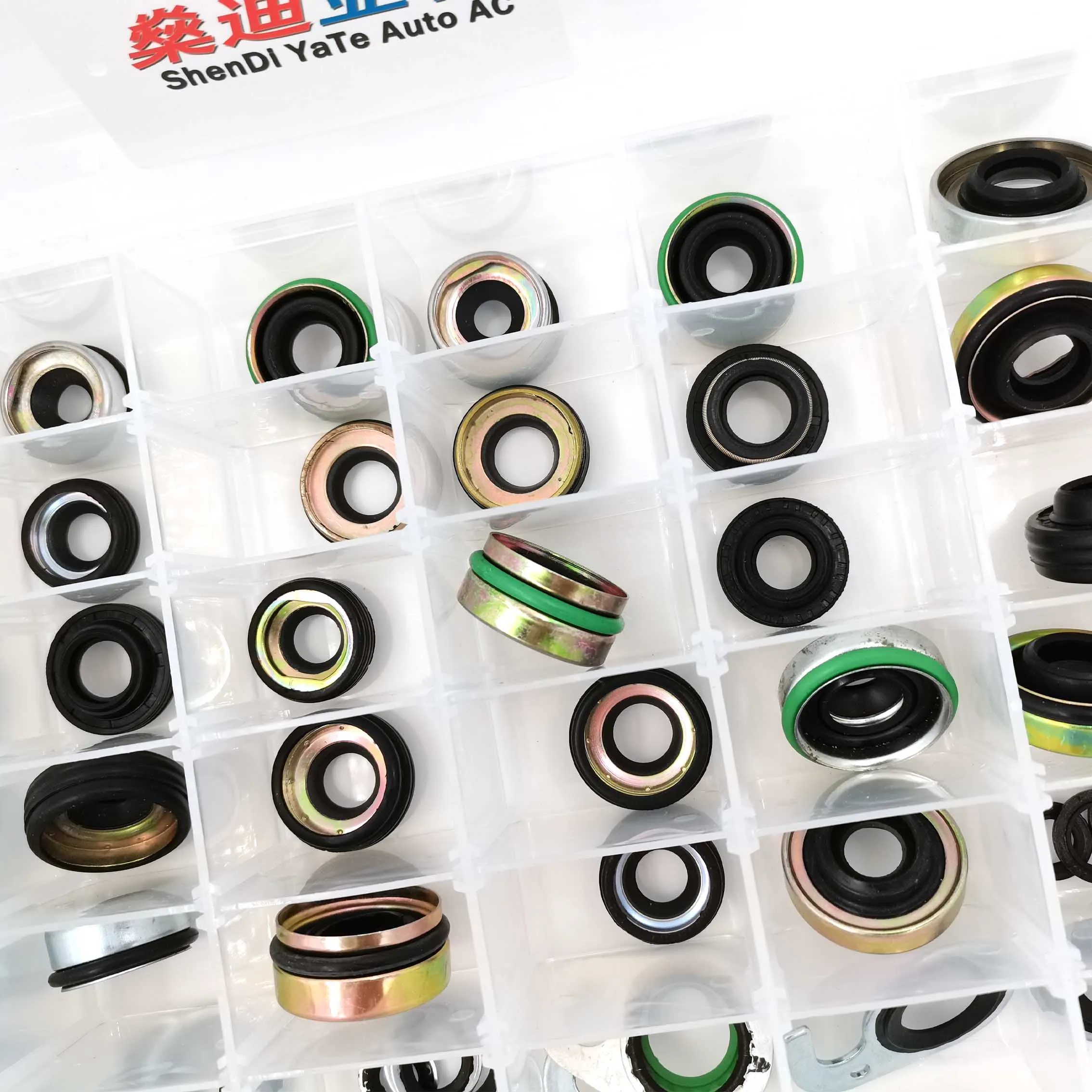 42pcs/set Automotive Air-Conditioning Compressor Shaft Seal/Oil Seal/Cooling Pump Repair Parts Car A/C Stamp