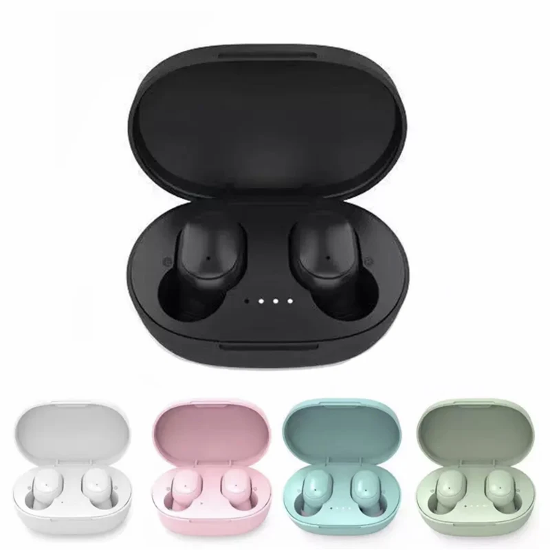 TWS Bluetooth Headphone nirkabel Stereo Earphone Headset sportearbud mikrofon dengan kotak pengisi daya untuk smartphone