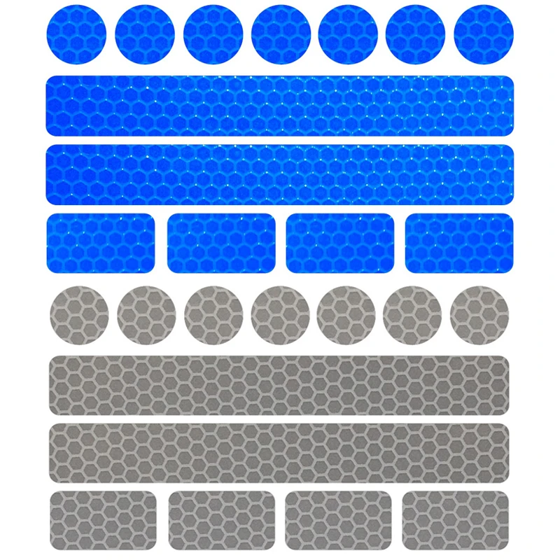 

5 шт./лот светоотражающие велосипедные наклейки клейкая лента для безопасности велосипеда белые красные желтые синие велосипедные наклейки аксессуары для велосипеда