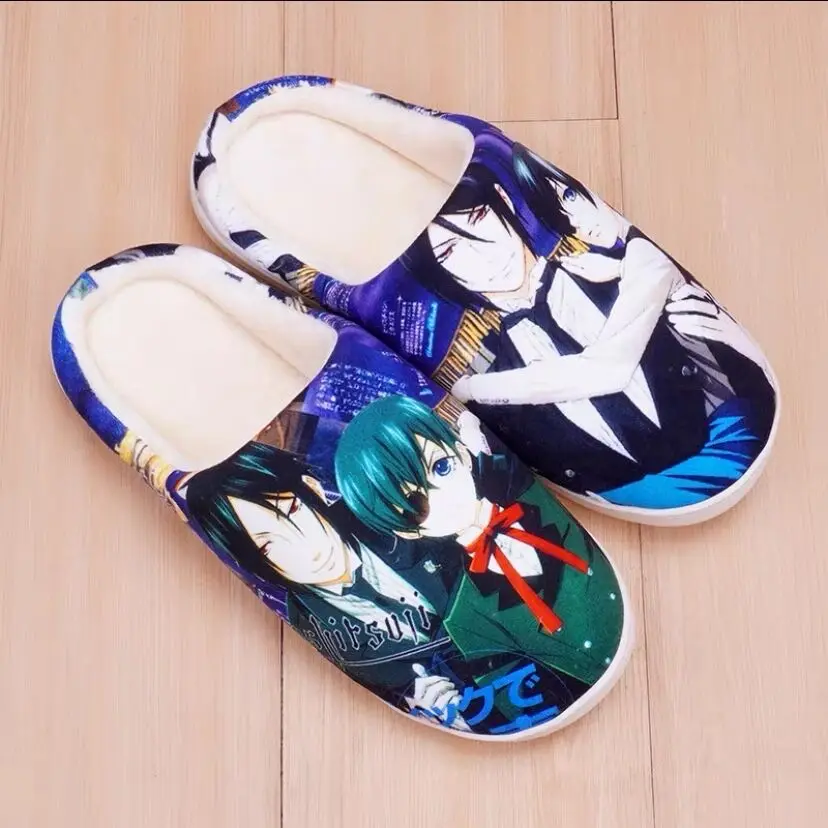 My Hero Academia – chaussures de cosplay pour hommes et femmes, pour adultes, étudiants, pantoufles chaudes pour la maison en hiver