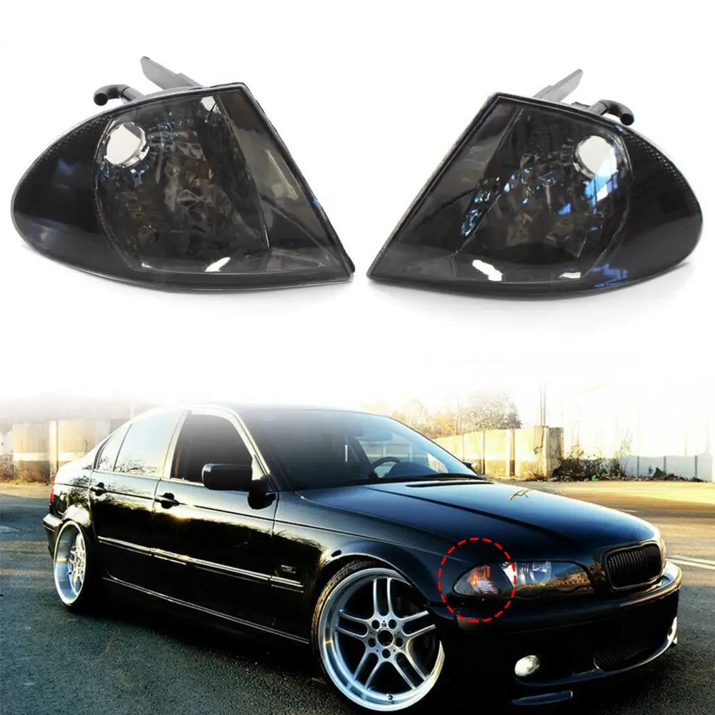 Corner Light Housing Replacement Left/Right Turn Signal Lamp Bezel Shell 63136902765 63136902766 for BMW 3 Serie E46 Sedan 98-01