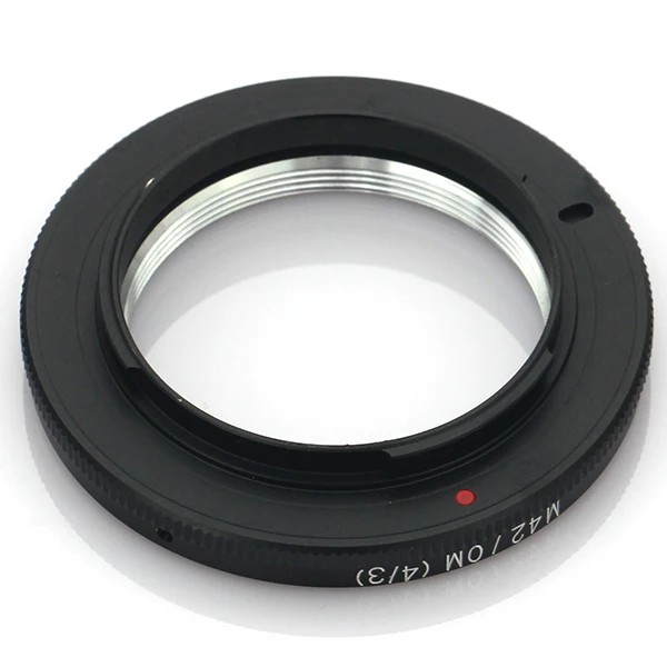 Pixco عدسة محول تركيب حلقة ل M42 المسمار عدسة ل أوليمبوس أربعة الأثلاث OM4/3 كاميرا E-5 E-3 E-30 E-620 E-610 E-600 E-520