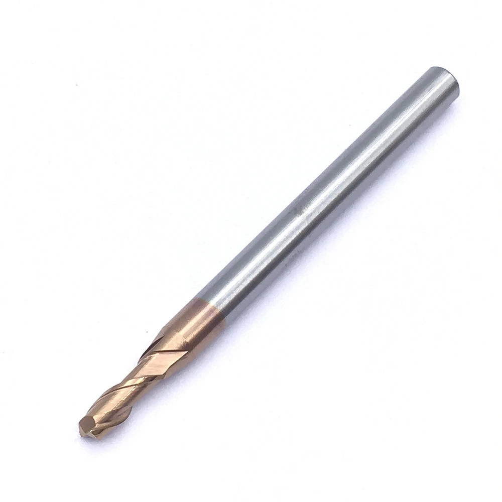 Fresa de topografia hrc60 2f usada, liga de tungstênio e aço, ferramentas para fresadora, cnc para aço, carpintaria, 1 peça