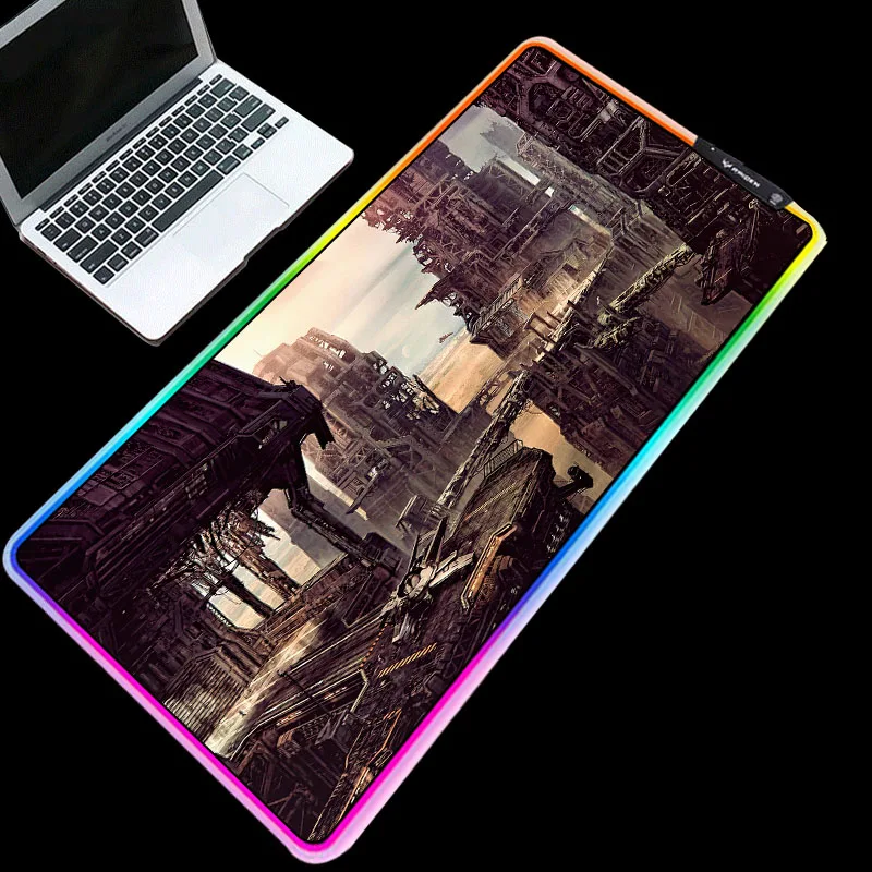 

RGB Mouse Pad LED Technology Picture Printed Notebook PC Mice Pad Support 3 Led Model 1.8 M USB Cable Multiple Size Options Mats