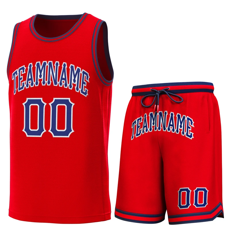 Custom Men Casual Training Jersey Sew Letter/Number Basketball Set Student Campus Sports School Uniforms Exercise For Adult