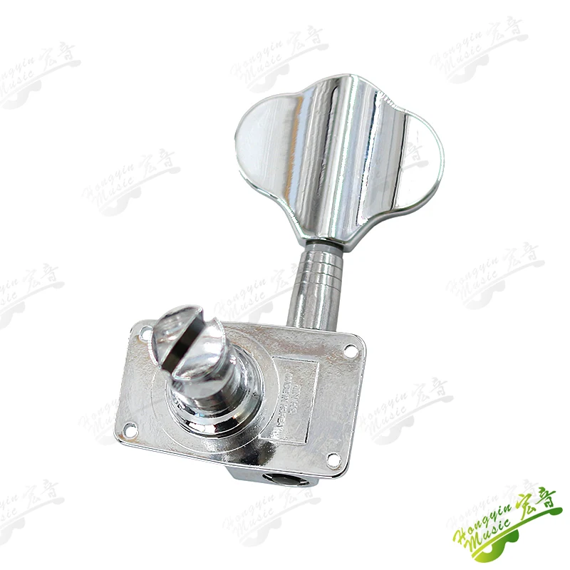 1PCS  Korean big bass bass string knob knob silver guitar knob string semi-closed tuning knob string coil accessories