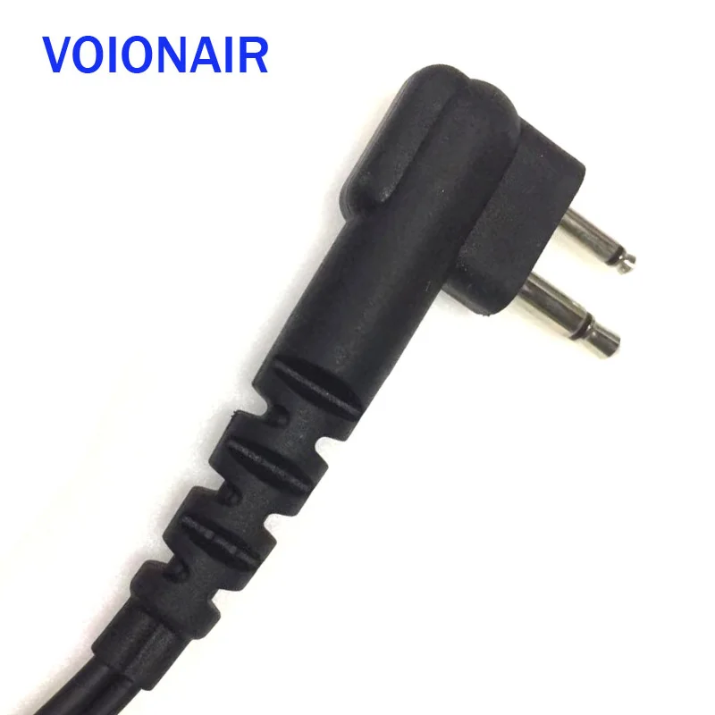 VOIONAIR 10pcs/lot Surveillance Air Tube Earpiece Headset Earphone Mic PTT for Motorola CP200 GP88 DEP450 YAESU FT-25R FT-4XR