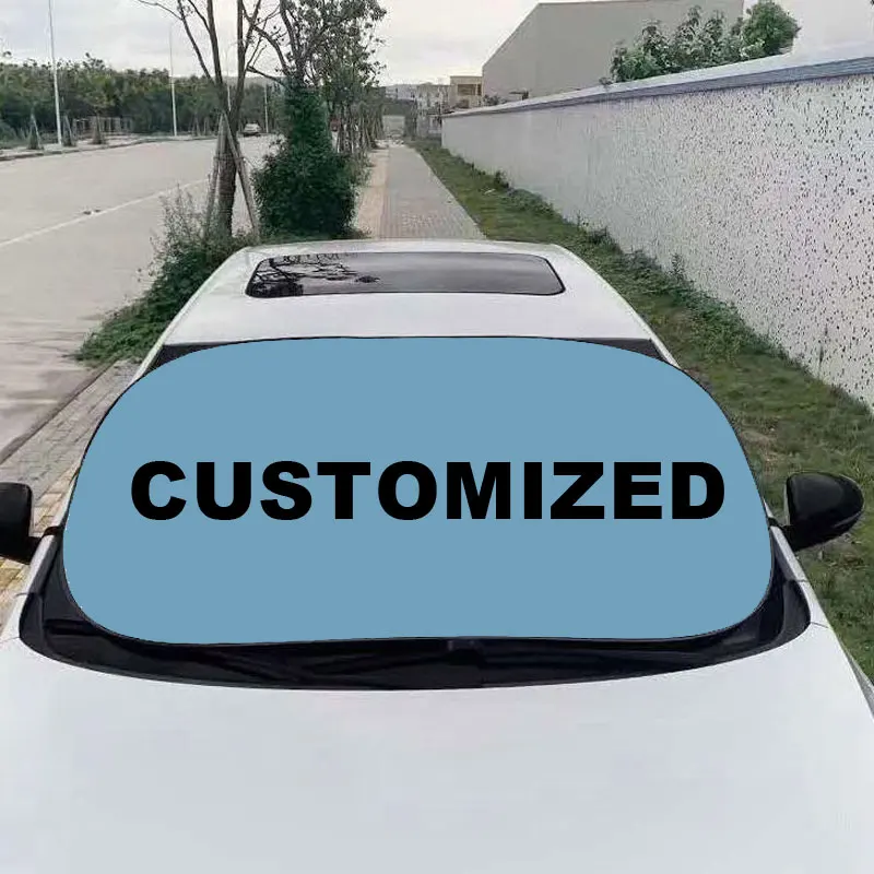 Customized car sunshade car windshield sunshade thermal durability can be customized pictures