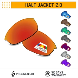 Bwake Polarized Replacement Lenses for-Oakley Half Jacket 2.0 OO9144-62mm OO9153-62mm Sunglasses Frame - Multiple Options