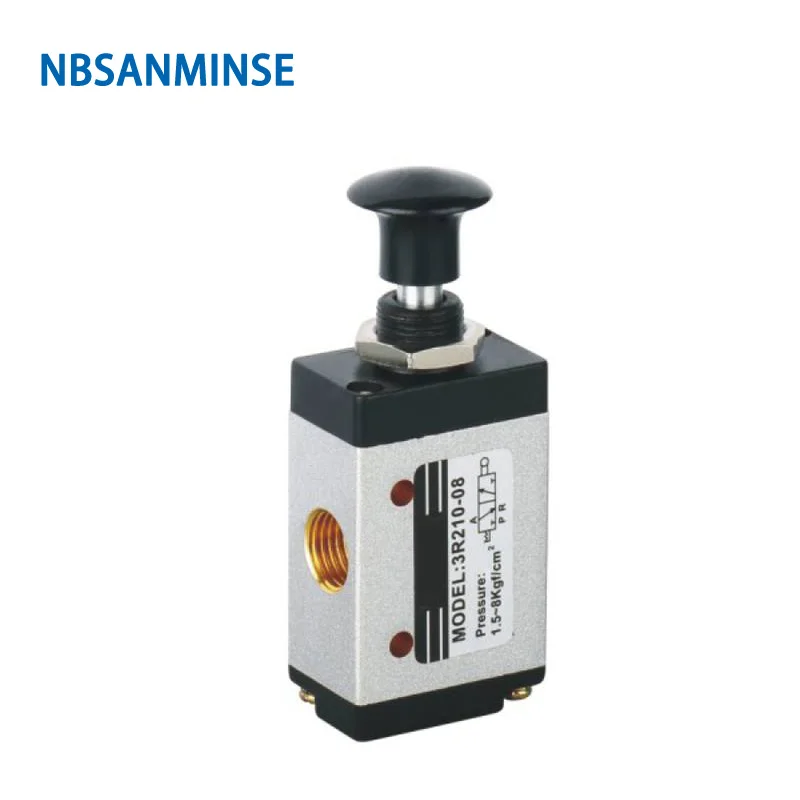 

3R / 4R Two Position Five Way Hand Draw Valve Pull Valve G 1/8 1/4 3/8 1/2 Control Manual Valve Pneumatic Parts NBSANMINSE