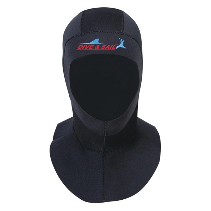 3mm neoprene diving hat With shoulder professional uniex swimming cap winter cold-proof wetsuits head cover diving helmet