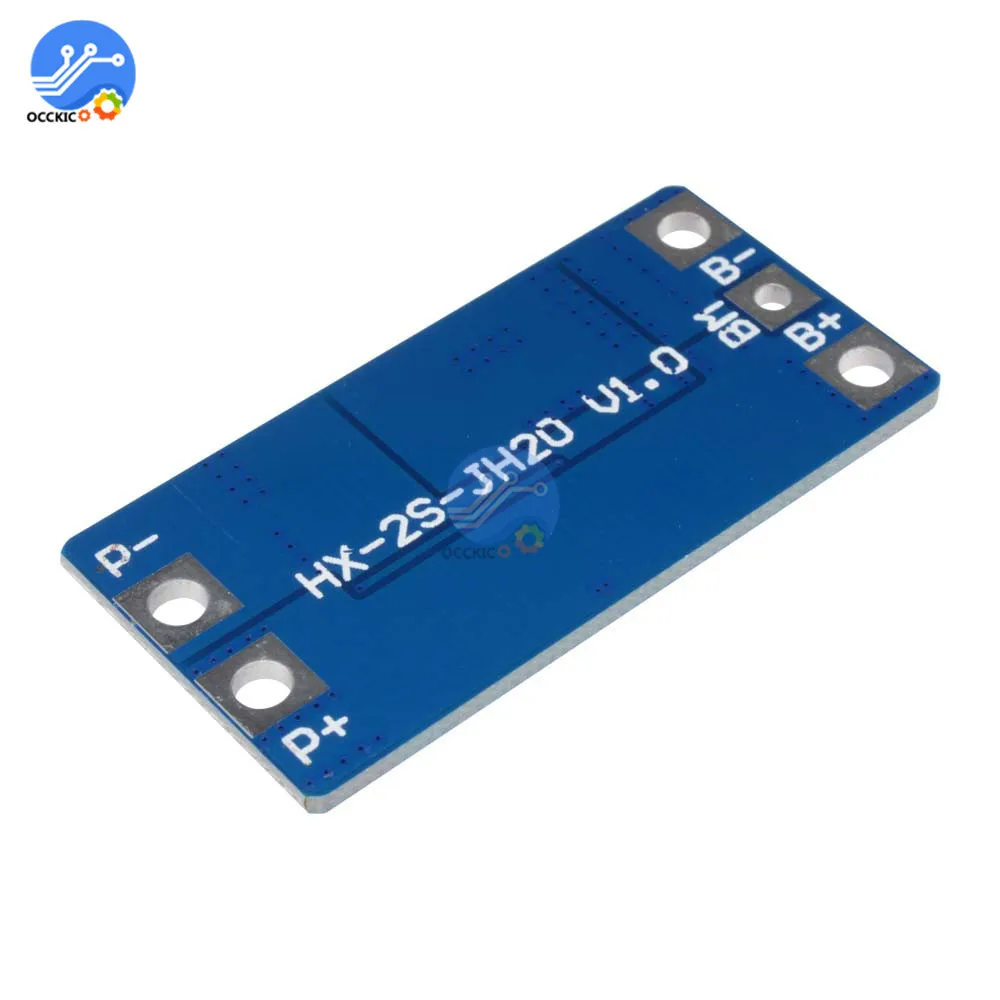 BMS 2S 10A 8.4 فولت 7.4 فولت 18650 بطارية ليثيوم لوح حماية PCM PCB بطارية موازن ليثيوم أيون يبو لشحن 18650