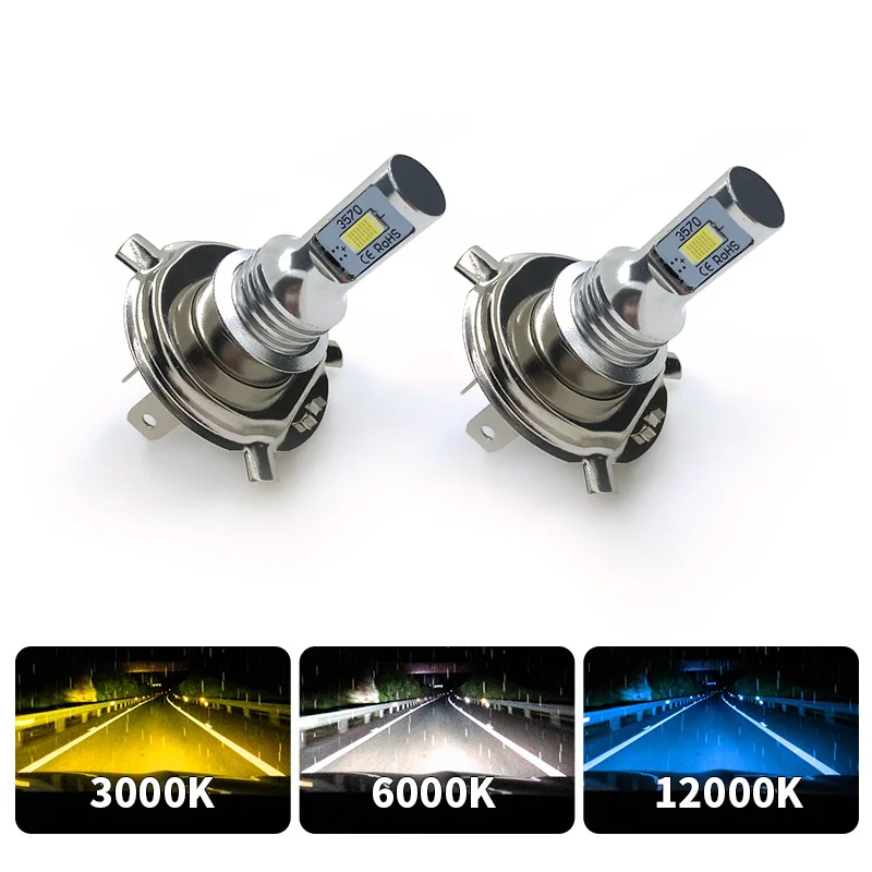 

2PCS Fog lights H8 H11 Led HB4 9006 HB3 9005 H1 LED H3 H7 led 4014 45SMD 1200LM Car Driving Running Lamp Auto Leds Light