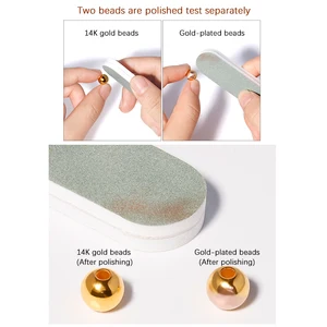 100pcs 14Kゴールド充填スペーサービーズ2mm 3mm 4mmブレスレット用ネックレス用の丸いルーズビーズDIYジュエリー製造アクセサリー 10ベストセールス14Kゴールド充填-3