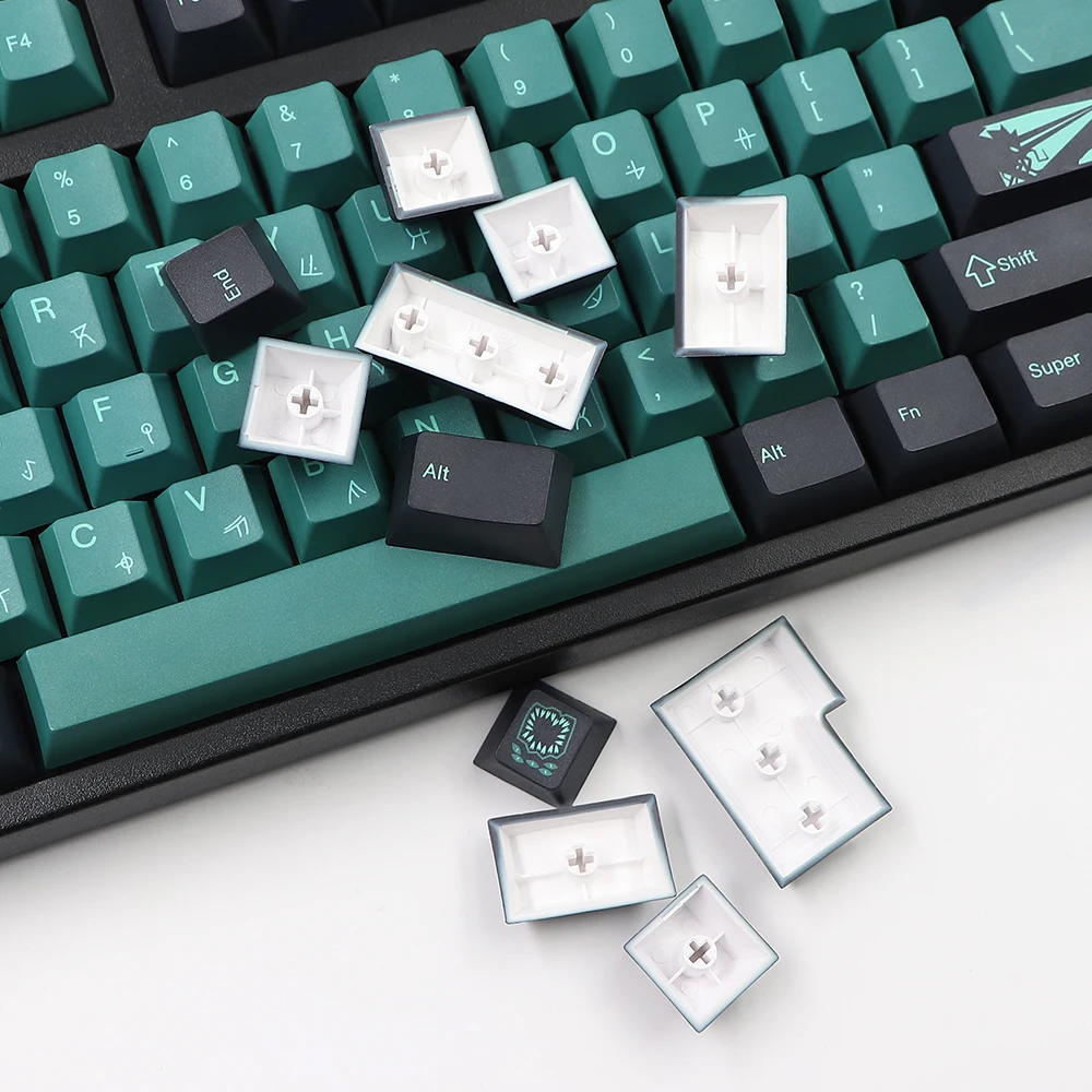 135 Keys/set Terror Below Theme PBT Dye Subbed Keycap For MX Switch FL980 Mechanical Keyboard gmk Keycap Cherry Profile Key Caps