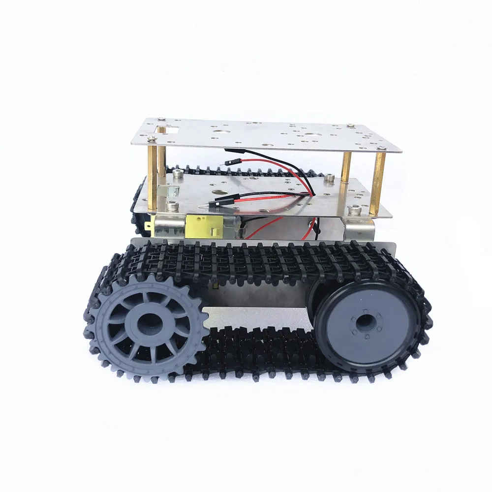 SN11000 Stainless steel double-layer super economical tank chassis smart car crawler robot for arduino maker DIY