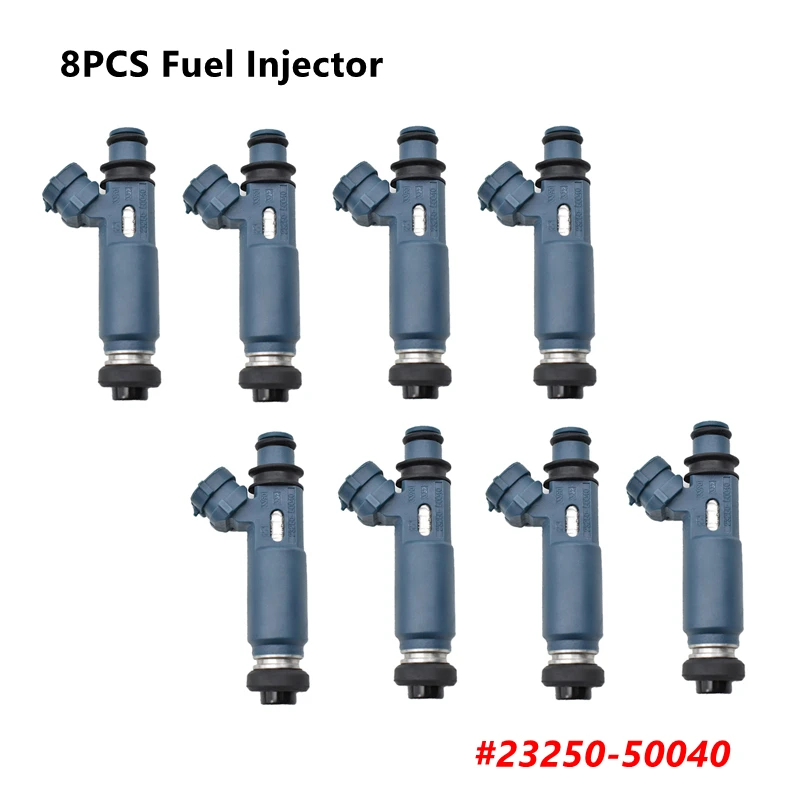 8PCS 23250-50040 Multi Hole Nozzle Fuel Injector For Toyota Land Cruiser Tundra Lexus GX470 LX470  23250-0F010 23250-46080