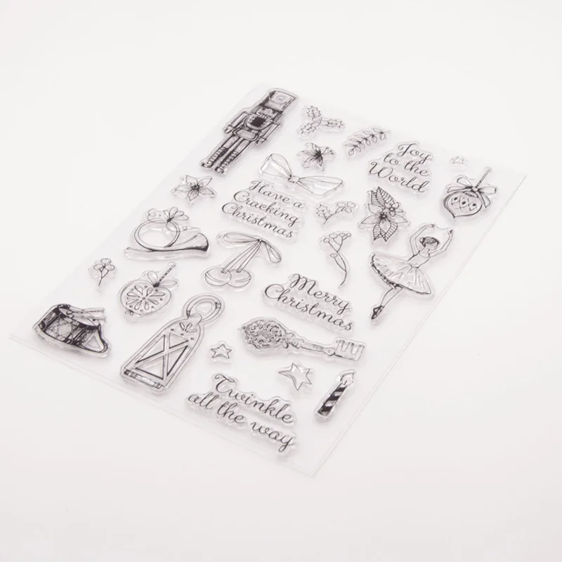 Instrument muzyczny przezroczysty silikonowy pieczęć pieczęć album do scrapbookingu DIY tłoczenie gumowe kolorowanie tłoczenie dekoracja do pamiętnika wielokrotnego użytku