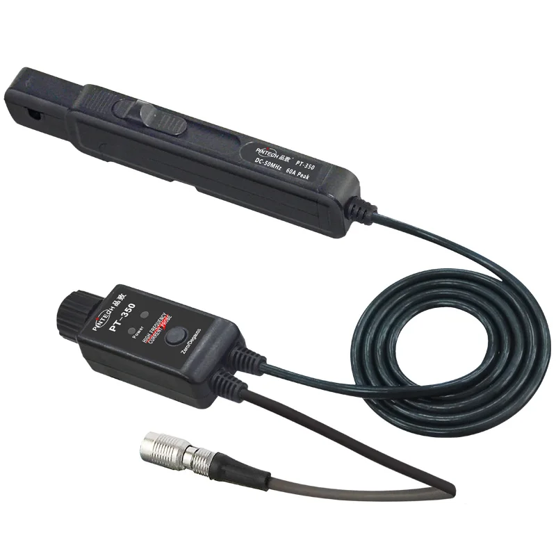 

PINTECH AC/DC Current Probe for Oscilloscope High Frequency Oscilloscope Current Probe 50MHz 60A, PT-350
