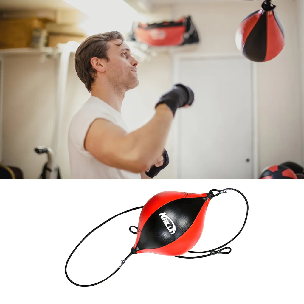 Excellent Boxing Punching Bag High-Quality PU Leather Boxing Reaction Agility Skill Training Double End Boxing Bag Speed  Balls