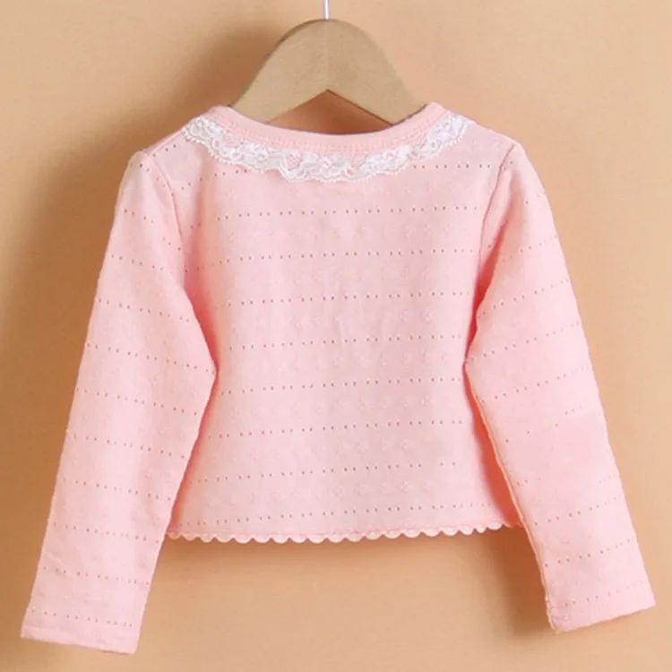 Bé Gái Áo Len Cardigan Khoác Ngoài 100% Cotton Bé Gái Màu Hồng Áo Khoác 1 & 2 Tuổi Tập Đi Cho Bé Quần Áo AKC165009