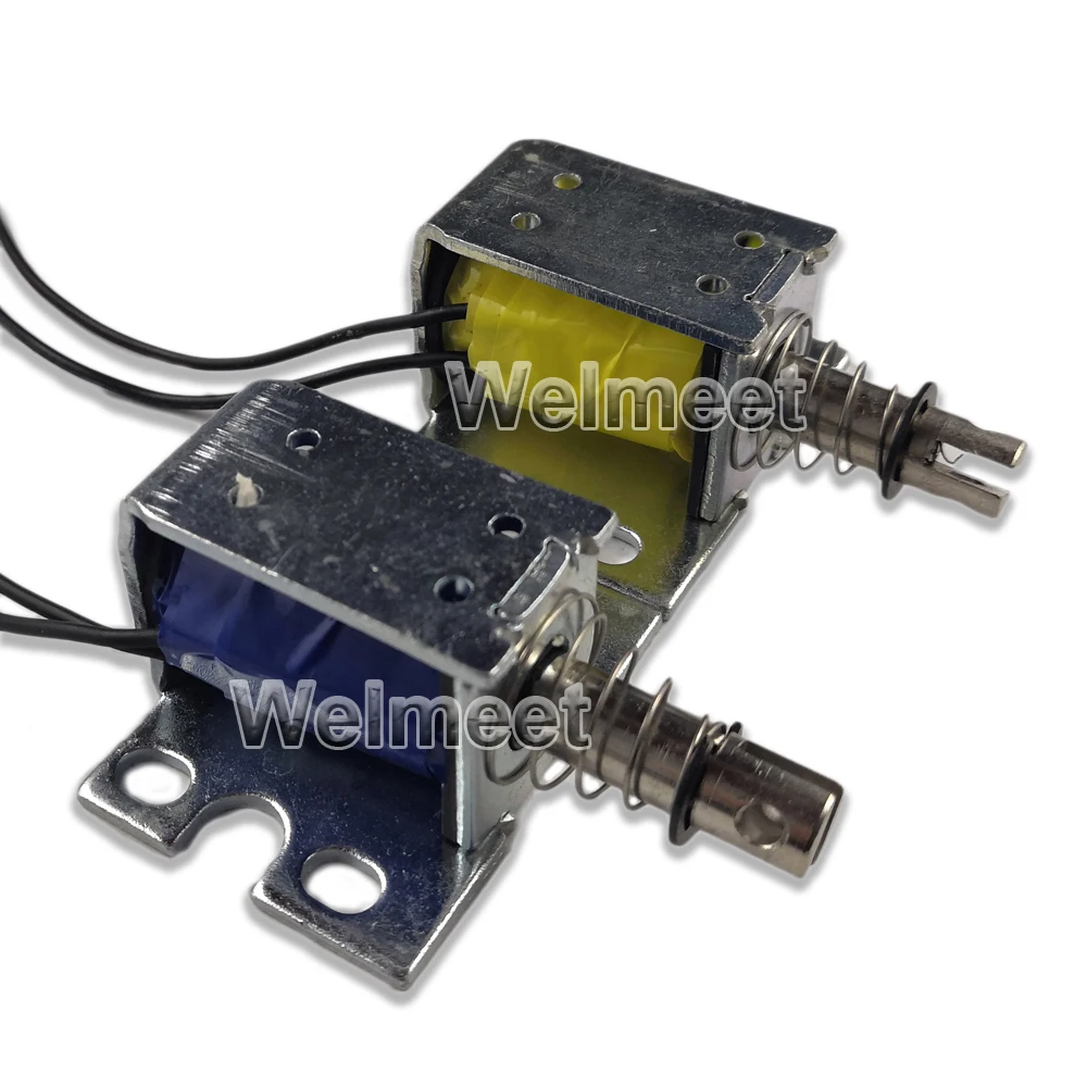 1 Pcs DC6V 12V 24V Mendorong-tarik Jenis Melalui-Elektromagnet Tipe OPEN FRAME Solenoid Magnet 10 MM 0.8N