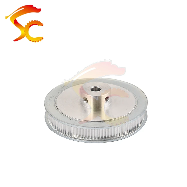 1PCS GT2 Timing pulley GT2 100Teeth bore 6.35mm+1PCS GT2 100Teeth bore 8mm for belt width 6mm