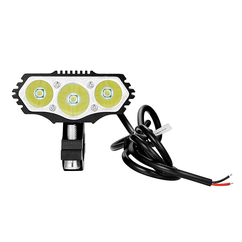 Luz Led para motocicleta eléctrica, faro motorizado 3T6 de 12V, 36V, 48V y 85V, accesorio para bicicleta eléctrica