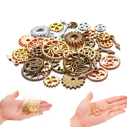 50 G/partij Gemengde Steampunk Cogs Gear Pointer Klok Vullen Uv Hars Nail Art Voor Diy Sieraden Maken Hars Epoxy Mallen accessoires