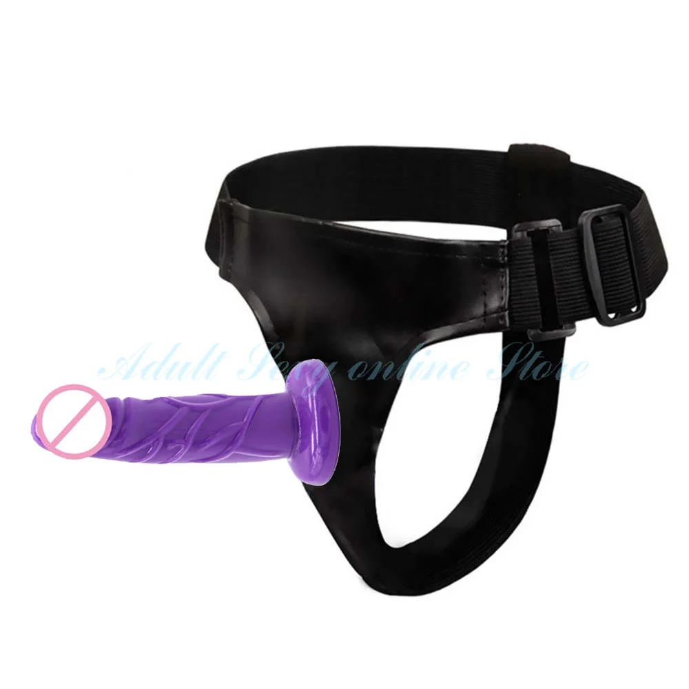 Soft Lesbian Strapon Harness Double Dildo Silicone Strap on Cock Realistic Penis Adult Sex Toys for Woman Intimate Products