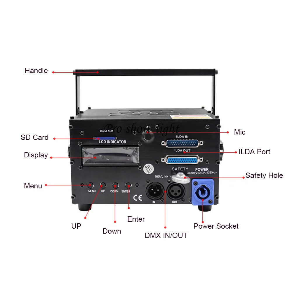 Imagem -04 - Multi-color Ilda Mais Dmx512 Mais Cartão sd Luz Laser 1000mw Controle Remoto Palco Discoteca Iluminação dj Equipamentos Laser Projetor Luz Festa