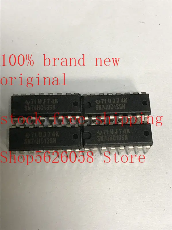 20PCS/LOT SN74HC139N 74HC139 DIP16 100% brand new original free shipping