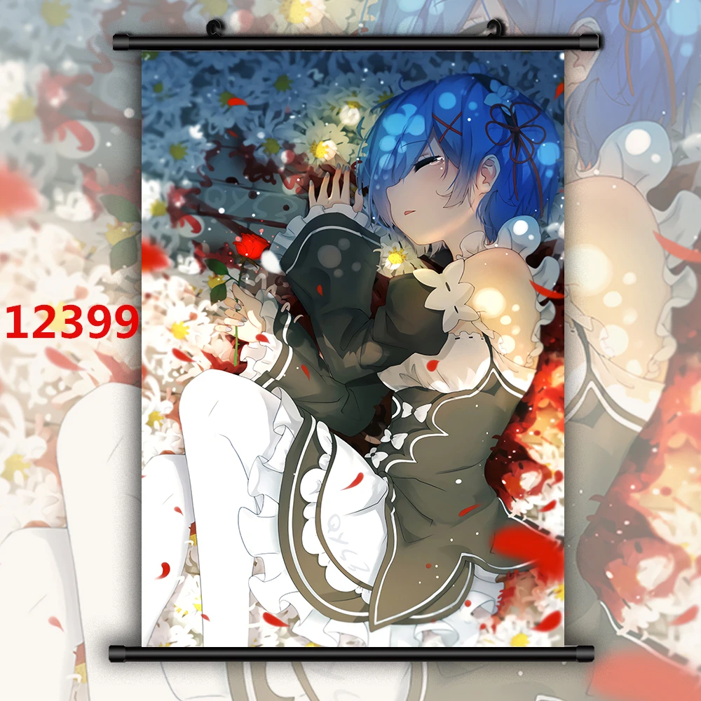 Anime Re Zero Rem Anime Manga Canvas Painting Painting Room Decoration Picture Living Home Decoration