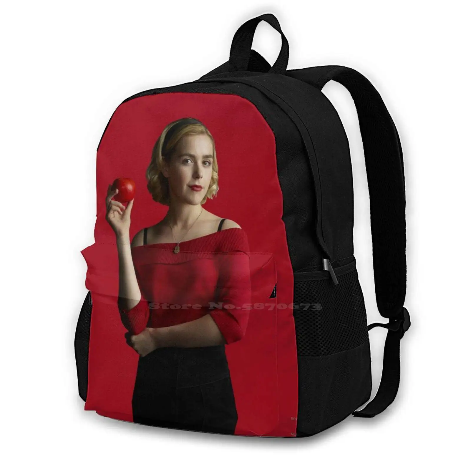 Spellman Teen College Student Backpack Pattern Design Bags Spellman Chilling Adventures Of Chaos Kiernan Shipka