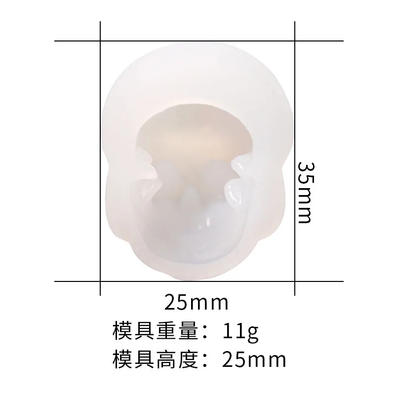 DIY Skull Silicone Mold For Necklace Bracelet Jewelry Making Skull Candle Decortaion Mold Epoxy Resin Casting Mould